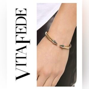Vita Fede Mini Titan Cuff Bracelet Gold and Silver